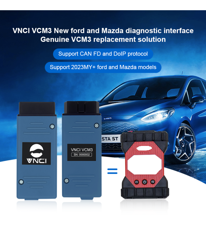 VCM3 diagnostic inerface for Ford/Mazda, it support CAN FD and compatible with origianl software driver.