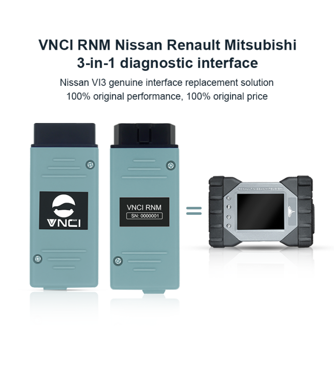 VNCI RNM diagnostic Scanner for Nissan/Renault/Mitsubishi Compatible with origianl consult 3 plus/CAN Clip/MUT-3 Software driver