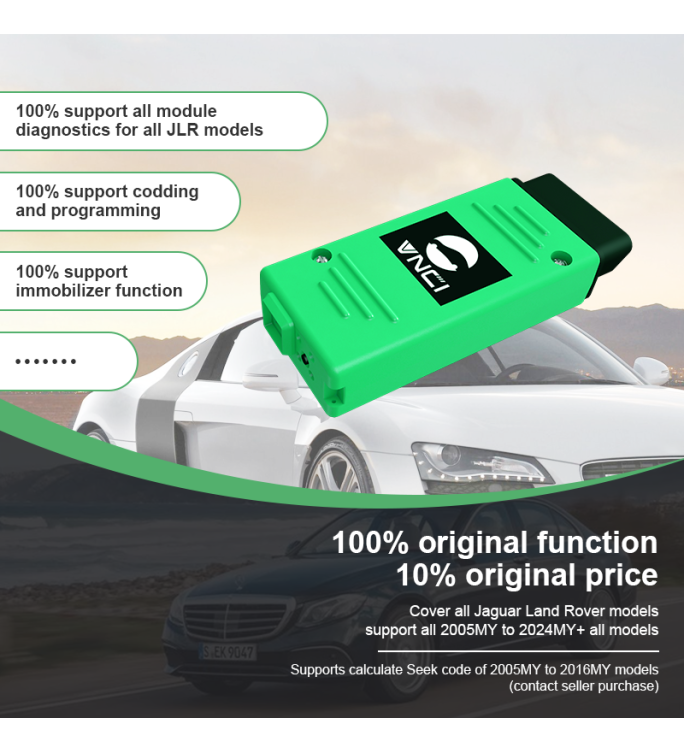 VNCI JLR DoIP diagnostic scanner for Jaguar/LandRover compatible with SDD/Pathfinder/TOPix software dirver