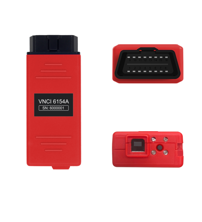 VNCI 6154A diagnostic scanner for VW/Audi/Skoda/Seat vehicles, compatible with origianl O-DIS driver and software.